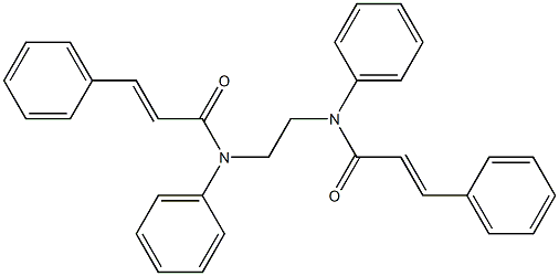 (E)-N,3-diphenyl-N-(2-{[(E)-3-phenyl-2-propenoyl]anilino}ethyl)-2-propenamide Struktur