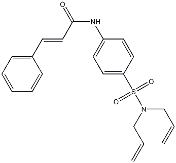 (E)-N-{4-[(diallylamino)sulfonyl]phenyl}-3-phenyl-2-propenamide Struktur