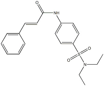 (E)-N-{4-[(diethylamino)sulfonyl]phenyl}-3-phenyl-2-propenamide Struktur