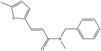 (E)-N-benzyl-N-methyl-3-(5-methyl-2-furyl)-2-propenamide Struktur