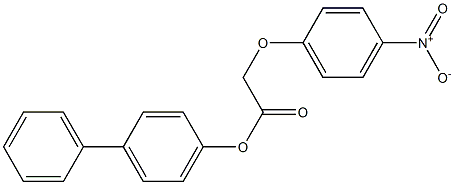 [1,1'-biphenyl]-4-yl 2-(4-nitrophenoxy)acetate Struktur