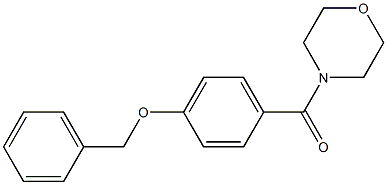 [4-(benzyloxy)phenyl](4-morpholinyl)methanone Struktur