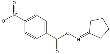 N-cyclopentylidene-N-[(4-nitrobenzoyl)oxy]amine Struktur