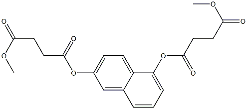 1-{5-[(4-methoxy-4-oxobutanoyl)oxy]-2-naphthyl} 4-methyl succinate Struktur