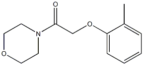 2-(2-methylphenoxy)-1-(4-morpholinyl)-1-ethanone Struktur