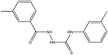 2-(3-methylbenzoyl)-N-(3-methylphenyl)-1-hydrazinecarbothioamide Struktur