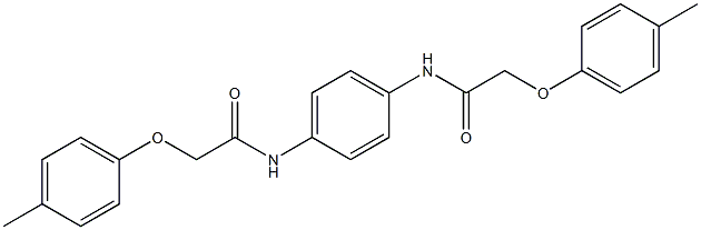 2-(4-methylphenoxy)-N-(4-{[2-(4-methylphenoxy)acetyl]amino}phenyl)acetamide Struktur