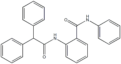 2-[(2,2-diphenylacetyl)amino]-N-phenylbenzamide Struktur