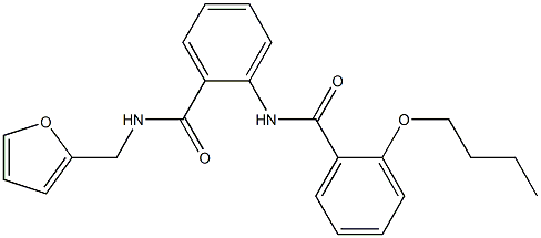 2-[(2-butoxybenzoyl)amino]-N-(2-furylmethyl)benzamide Struktur