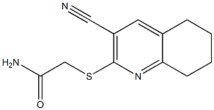 2-[(3-cyano-5,6,7,8-tetrahydro-2-quinolinyl)sulfanyl]acetamide Struktur