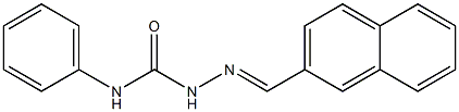 2-[(E)-2-naphthylmethylidene]-N-phenyl-1-hydrazinecarboxamide Struktur