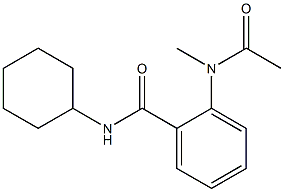 2-[acetyl(methyl)amino]-N-cyclohexylbenzamide Struktur