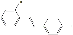 2-{[(4-iodophenyl)imino]methyl}phenol Struktur