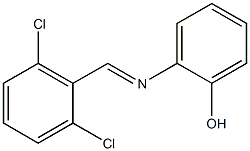 2-{[(E)-(2,6-dichlorophenyl)methylidene]amino}phenol Struktur