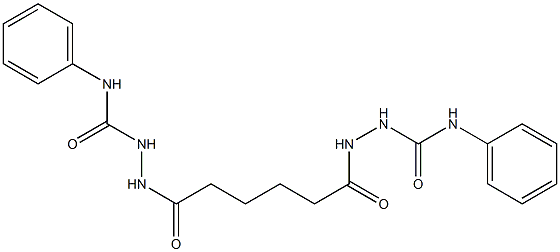 2-{6-[2-(anilinocarbonyl)hydrazino]-6-oxohexanoyl}-N-phenyl-1-hydrazinecarboxamide Struktur