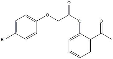 2-acetylphenyl 2-(4-bromophenoxy)acetate Struktur