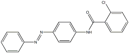 2-chloro-N-{4-[(E)-2-phenyldiazenyl]phenyl}benzamide Struktur