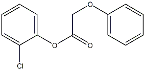 2-chlorophenyl 2-phenoxyacetate Struktur