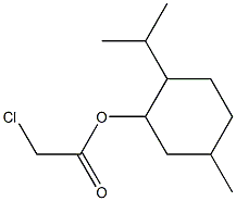 2-isopropyl-5-methylcyclohexyl 2-chloroacetate Struktur