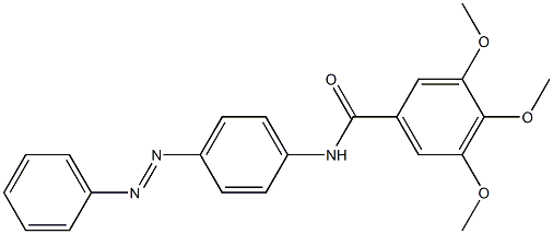 3,4,5-trimethoxy-N-{4-[(E)-2-phenyldiazenyl]phenyl}benzamide Struktur