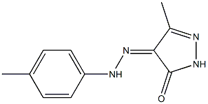 3-methyl-1H-pyrazole-4,5-dione 4-[N-(4-methylphenyl)hydrazone] Struktur