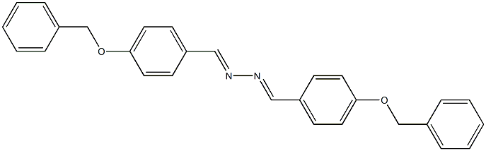 4-(benzyloxy)benzaldehyde N-{(E)-[4-(benzyloxy)phenyl]methylidene}hydrazone Struktur