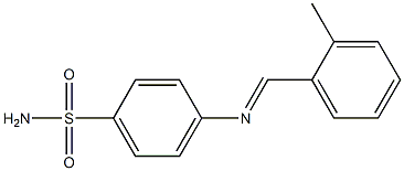 4-{[(E)-(2-methylphenyl)methylidene]amino}benzenesulfonamide Struktur