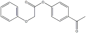 4-acetylphenyl 2-phenoxyacetate Struktur