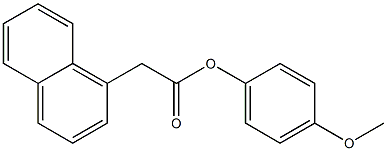 4-methoxyphenyl 2-(1-naphthyl)acetate Struktur