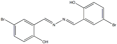 5-bromo-2-hydroxybenzaldehyde N-[(E)-(5-bromo-2-hydroxyphenyl)methylidene]hydrazone Struktur