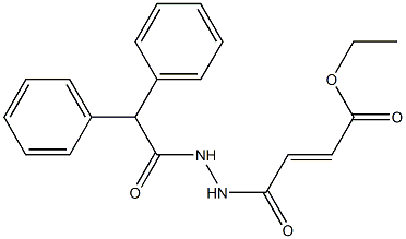 ethyl (E)-4-[2-(2,2-diphenylacetyl)hydrazino]-4-oxo-2-butenoate Struktur