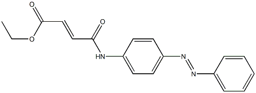 ethyl (E)-4-oxo-4-{4-[(E)-2-phenyldiazenyl]anilino}-2-butenoate Struktur