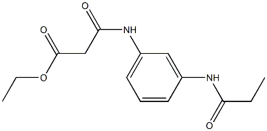 ethyl 3-oxo-3-[3-(propionylamino)anilino]propanoate Struktur