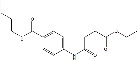 ethyl 4-{4-[(butylamino)carbonyl]anilino}-4-oxobutanoate Struktur