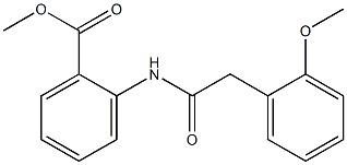 methyl 2-{[2-(2-methoxyphenyl)acetyl]amino}benzoate Struktur