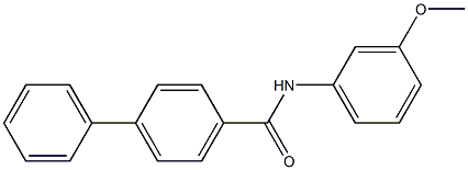 N-(3-methoxyphenyl)[1,1'-biphenyl]-4-carboxamide Struktur