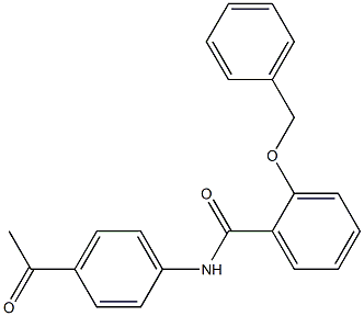 N-(4-acetylphenyl)-2-(benzyloxy)benzamide Struktur