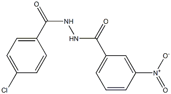 N'-(4-chlorobenzoyl)-3-nitrobenzohydrazide Struktur