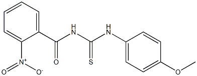 N-(4-methoxyphenyl)-N'-(2-nitrobenzoyl)thiourea Struktur