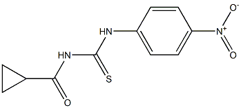 N-(cyclopropylcarbonyl)-N'-(4-nitrophenyl)thiourea Struktur