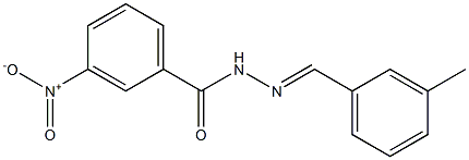 N'-[(E)-(3-methylphenyl)methylidene]-3-nitrobenzohydrazide Struktur