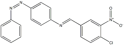 N-[(E)-(4-chloro-3-nitrophenyl)methylidene]-N-{4-[(Z)-2-phenyldiazenyl]phenyl}amine Struktur