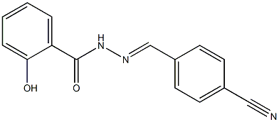 N'-[(E)-(4-cyanophenyl)methylidene]-2-hydroxybenzohydrazide Struktur