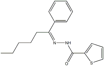 N'-[(Z)-1-phenylhexylidene]-2-thiophenecarbohydrazide Struktur