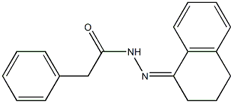 N'-[3,4-dihydro-1(2H)-naphthalenylidene]-2-phenylacetohydrazide Struktur