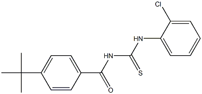 N-[4-(tert-butyl)benzoyl]-N'-(2-chlorophenyl)thiourea Struktur