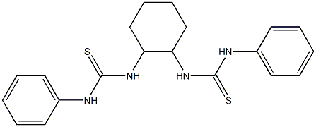 N'-{2-[(anilinocarbothioyl)amino]cyclohexyl}-N-phenylthiourea Struktur