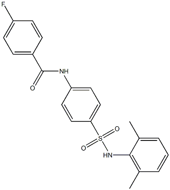 N-{4-[(2,6-dimethylanilino)sulfonyl]phenyl}-4-fluorobenzamide Struktur