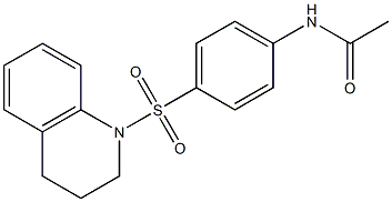 N-{4-[3,4-dihydro-1(2H)-quinolinylsulfonyl]phenyl}acetamide Struktur