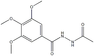 N'-acetyl-3,4,5-trimethoxybenzohydrazide Struktur